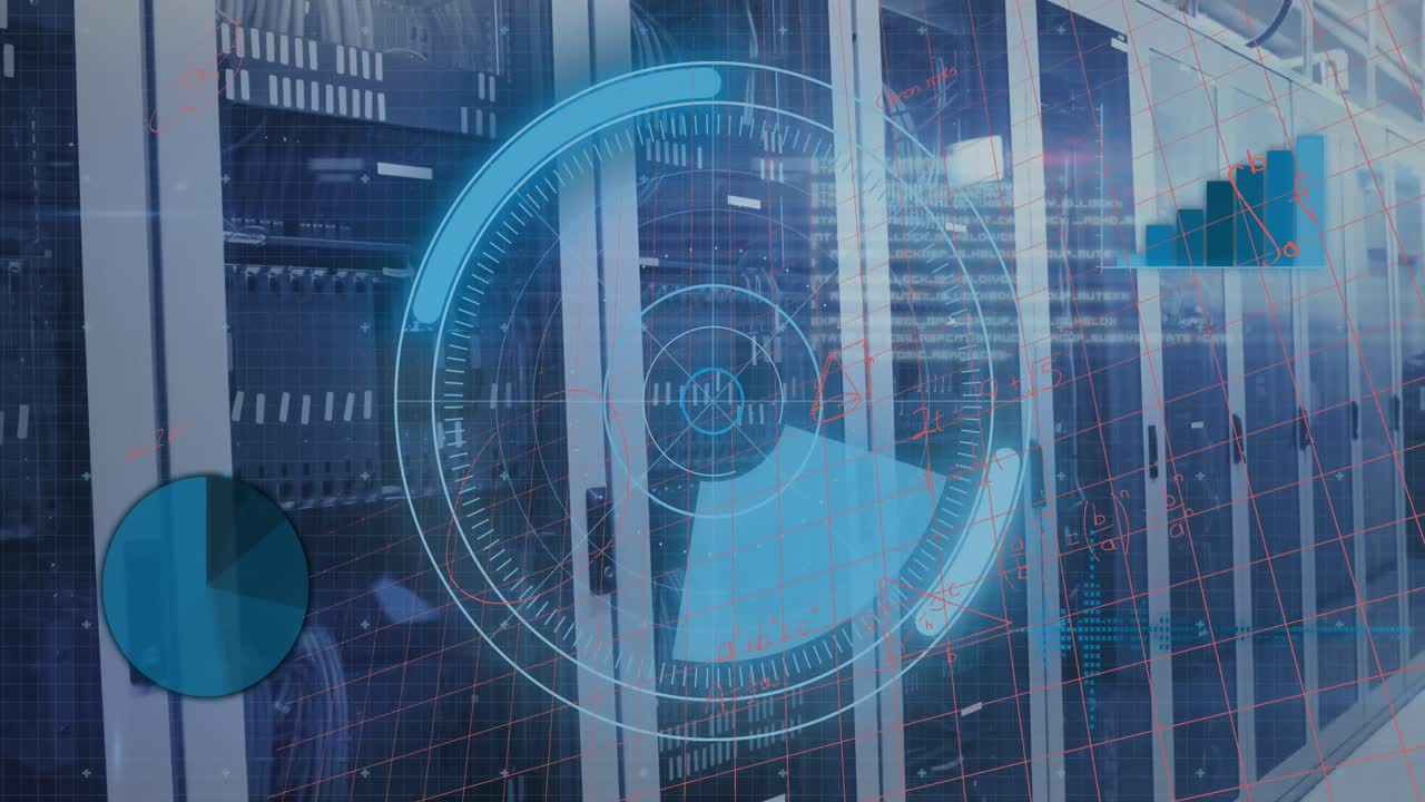 서버를 통해 처리 원과 수학 공식의 애니메이션