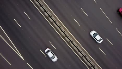 rusia ciudad de moscú hora del día tráfico intersección de carreteras intersección panorama aéreo 4k