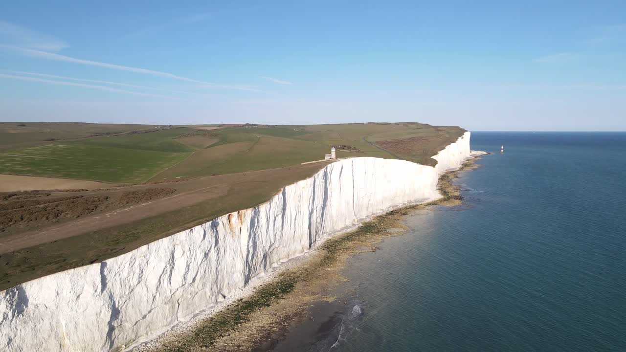 Beachy Head Sussex Yedi Kızkardeşler havadan çekilmiş görüntüler 2021