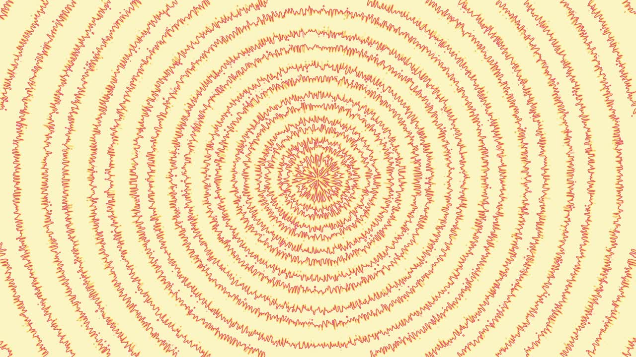 animación de ondas en espiral bucle sin costuras con estilo de color pastel.