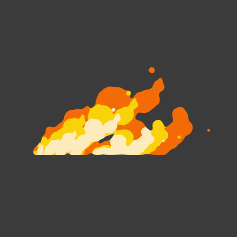 abstract cartoon fire flames