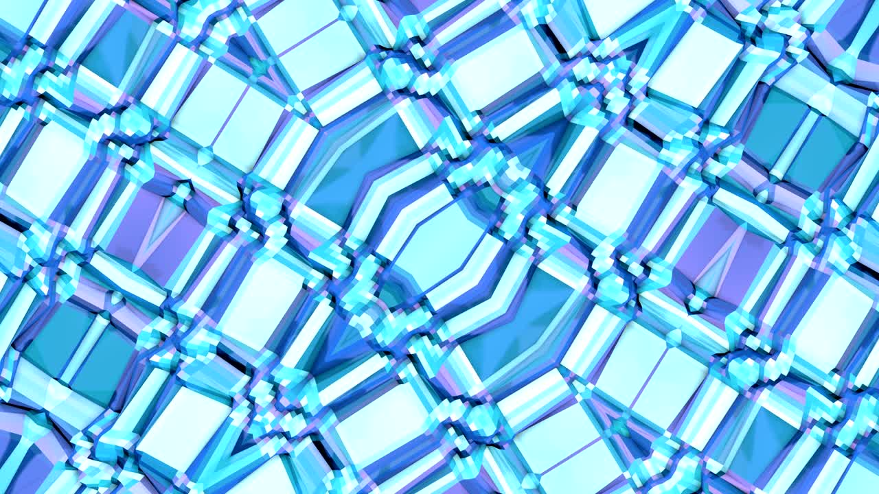 fondo 3d abstracto simple en color gradiente púrpura azul, estilo poli bajo como fondo geométrico moderno o entorno matemático con efecto caleidoscópico. 4k uhd o bucle sin costuras fullhd. 6