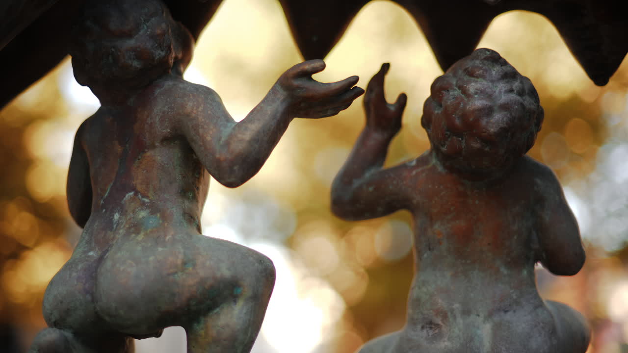 Chisinau, Moldova - September 25, 2025: Historic bronze statue of the Capitoline Wolf with Romulus and Remus on a red marble pedestal in front of the National History Museum of Moldova
