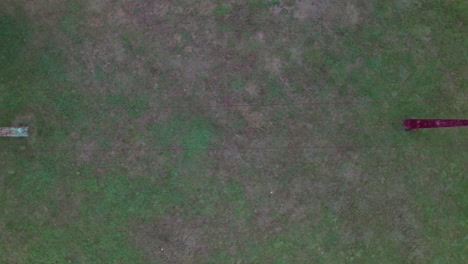 Aerial-top-down-video-of-abandoned-skyline-at-Rocky-Point,-RI