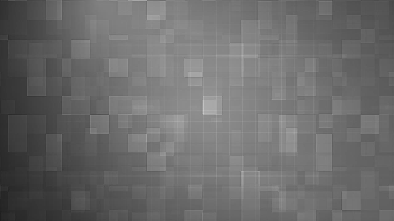 tecnología futurista abstracta geométrica gris blanco y negro gradiente cuadrado polígono cuadrado patrón de animación. 4k 3d patrón de bloque de bucle sin costuras fondo de movimiento de mosaico.