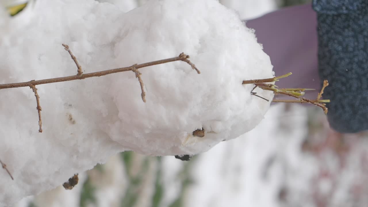 스노우맨을 만드는 것