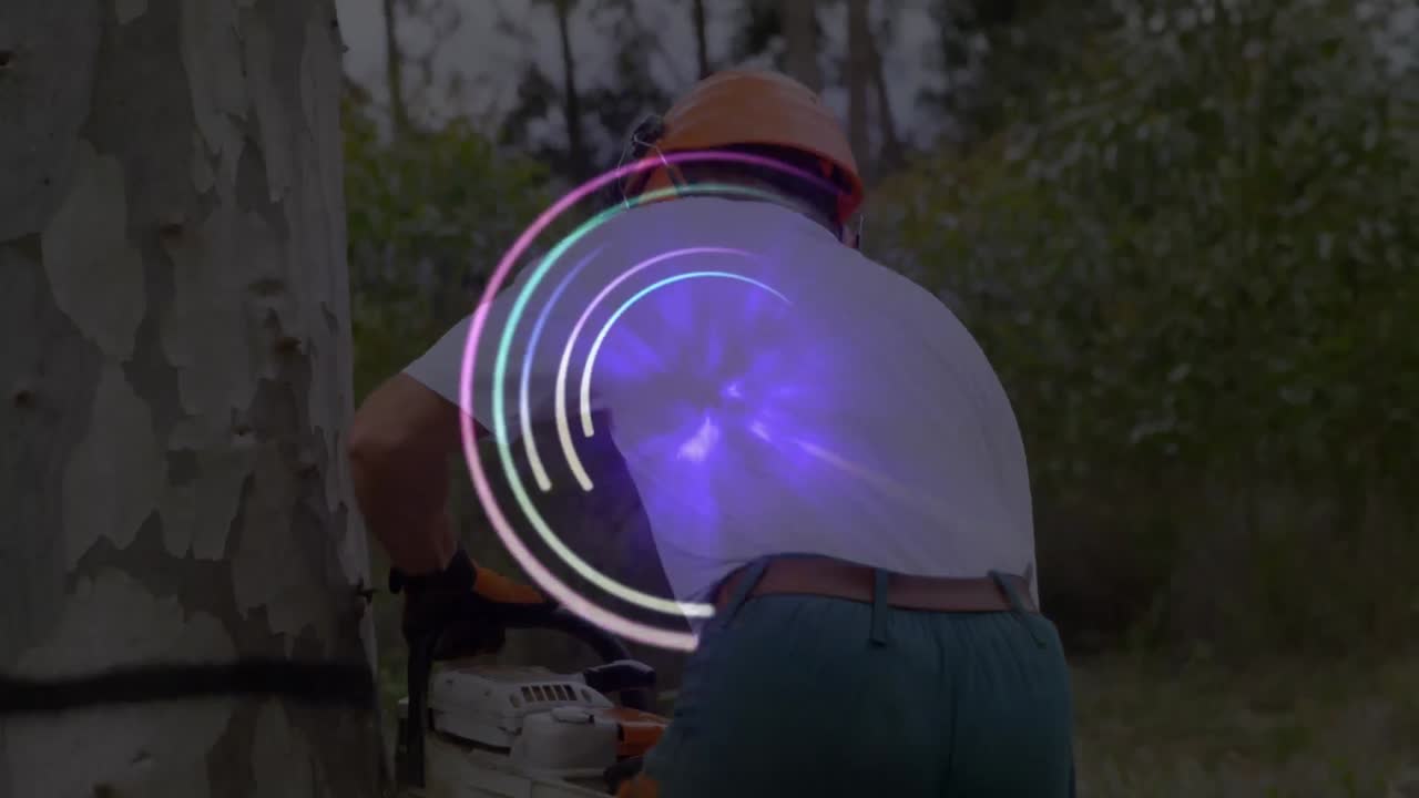 헤드 ⁇ 을 착용 한 사업가 들 위 의 전 세계 의 애니메이션