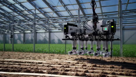 Automated Farming Robot in Greenhouse