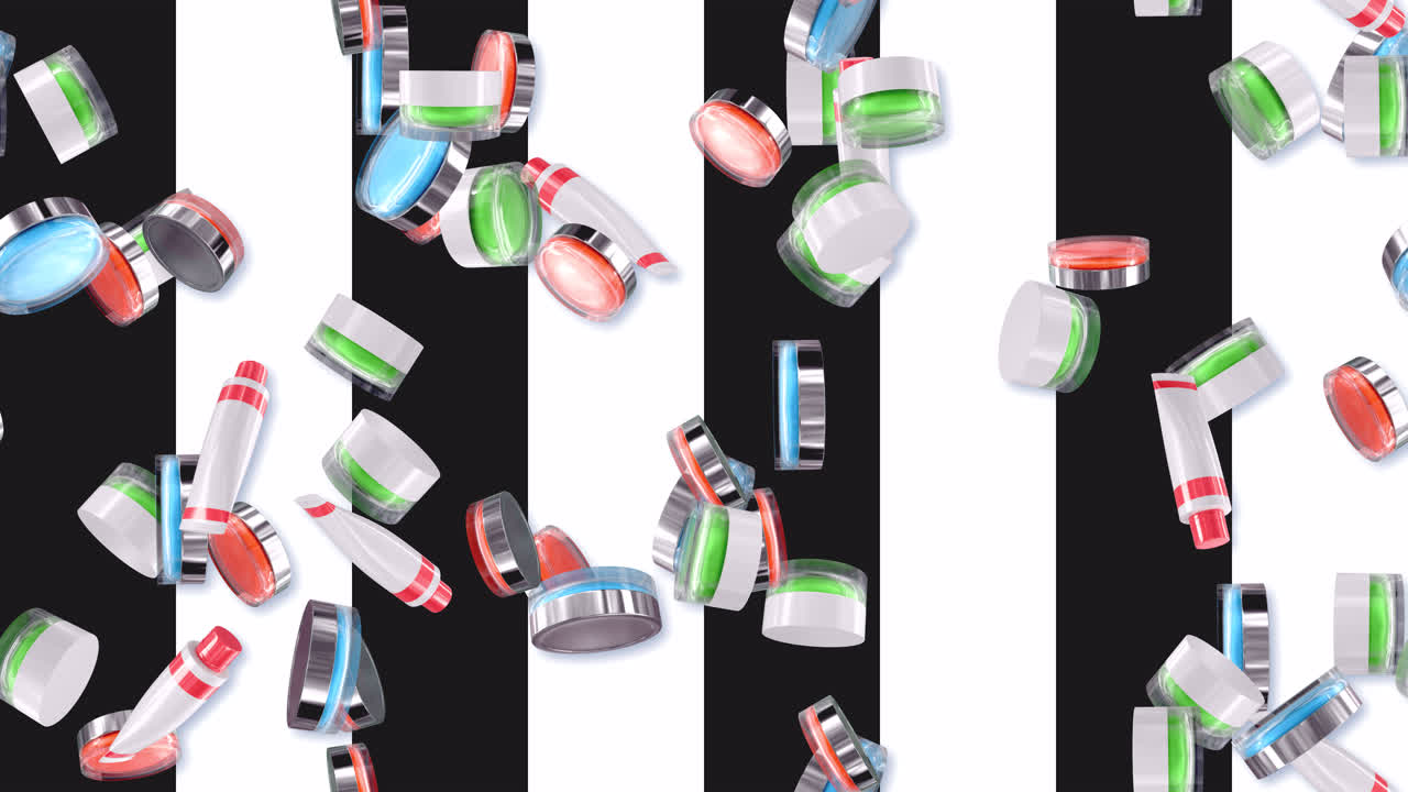 피부 관리 화장품 루프 타일 회전 배경 럭셔리