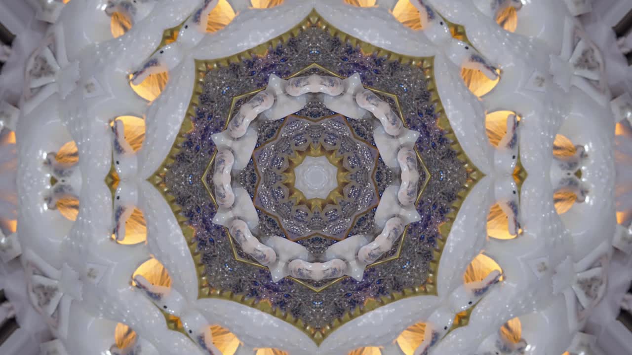 diseño abstracto de ídolo de oro caleidoscopio