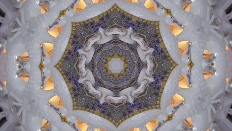 gold idol abstract design kaleidoscope