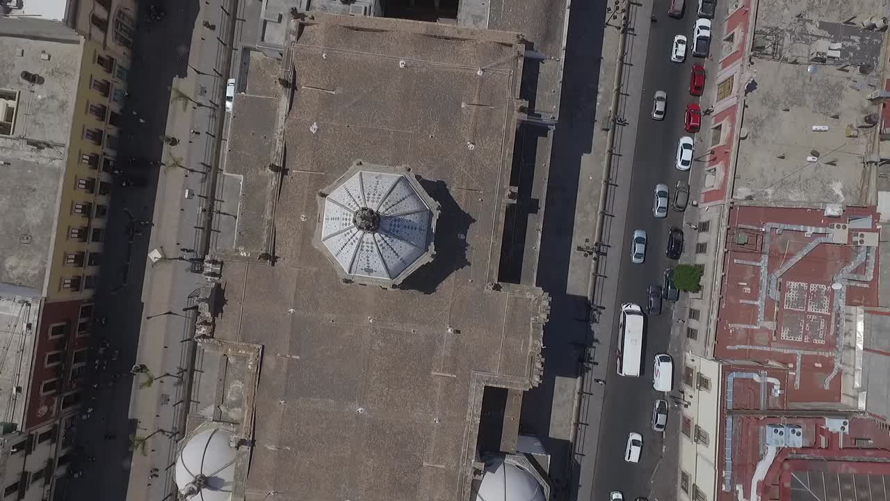 Flight over Durango Cathedral, Centro