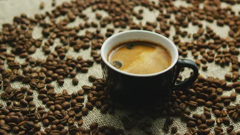 mug of freshly brewed espresso