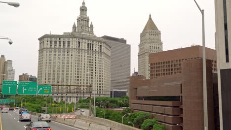 view on downtown manhatten