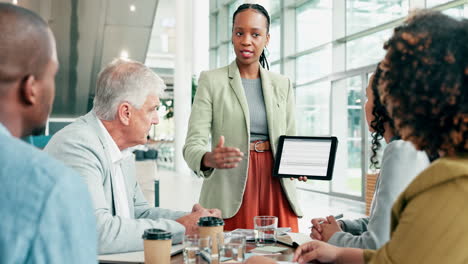business people, meeting and presentation