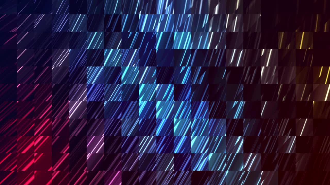 Abstract Glowing Mosaic Design