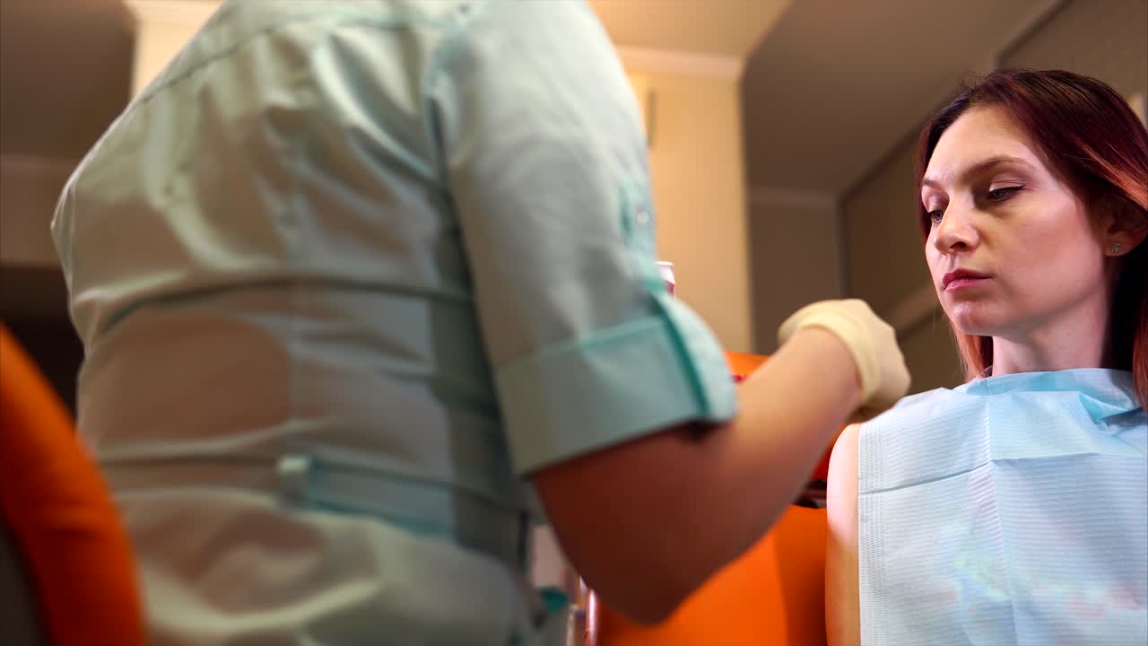 Dental check-up session