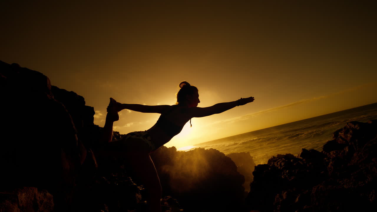 Sunrise Yoga on the Rocks