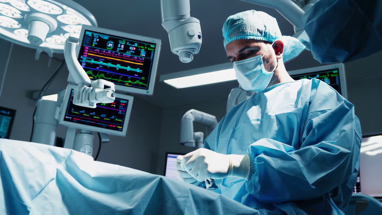 procedimiento quirúrgico en la sala de operaciones