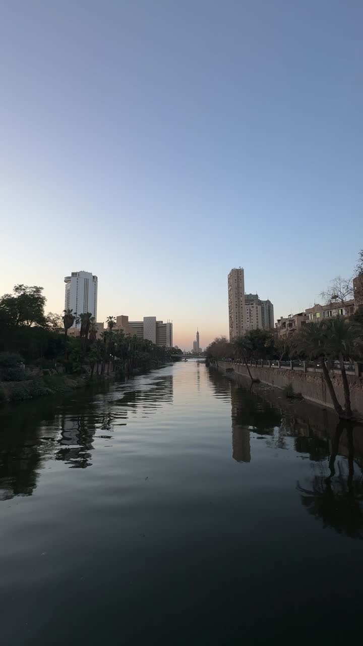 A view of a city overlooking on sea, close up shot, trucking shot