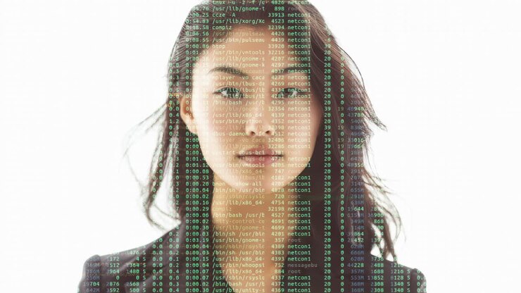 female business people headshots of different ethnicities generated with AI