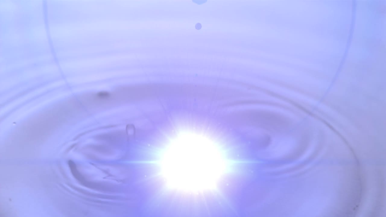 파란색 배경 위의 그리드의 애니메이션.