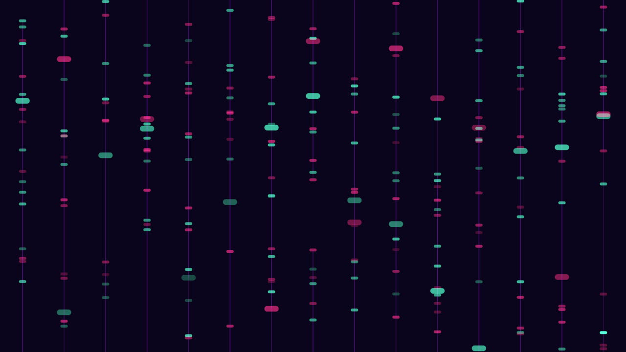 Vibrant grid of colorful dots on dark background
