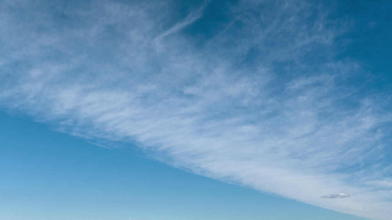 Blue sky with cirrus clouds