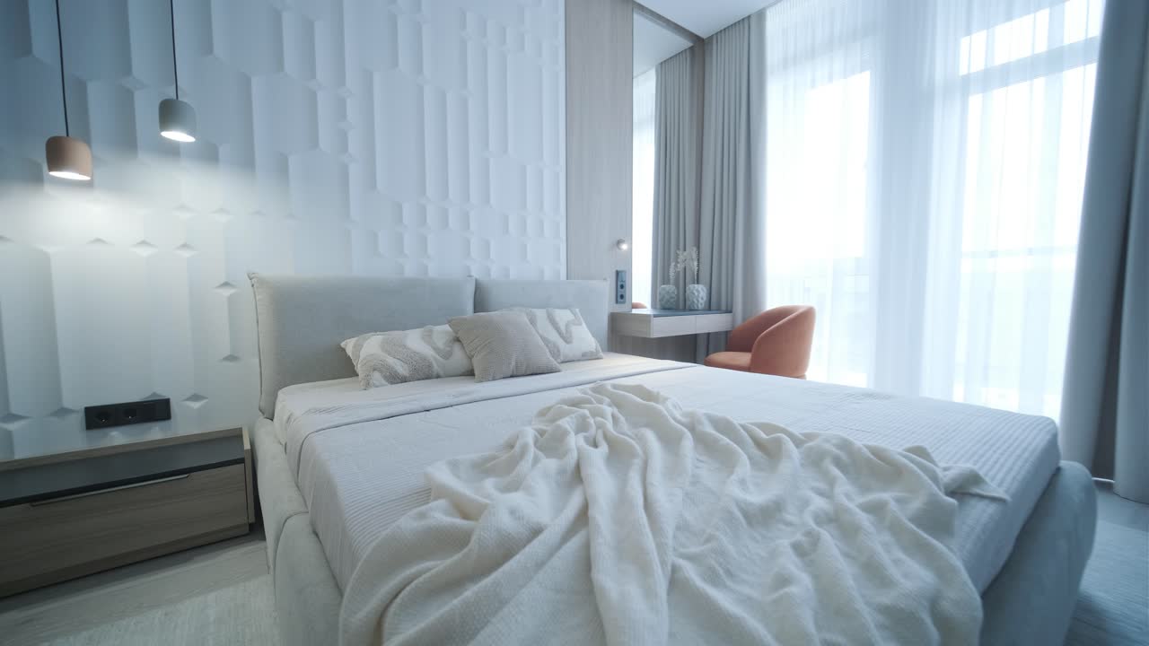 모던 미니멀리스트 침실