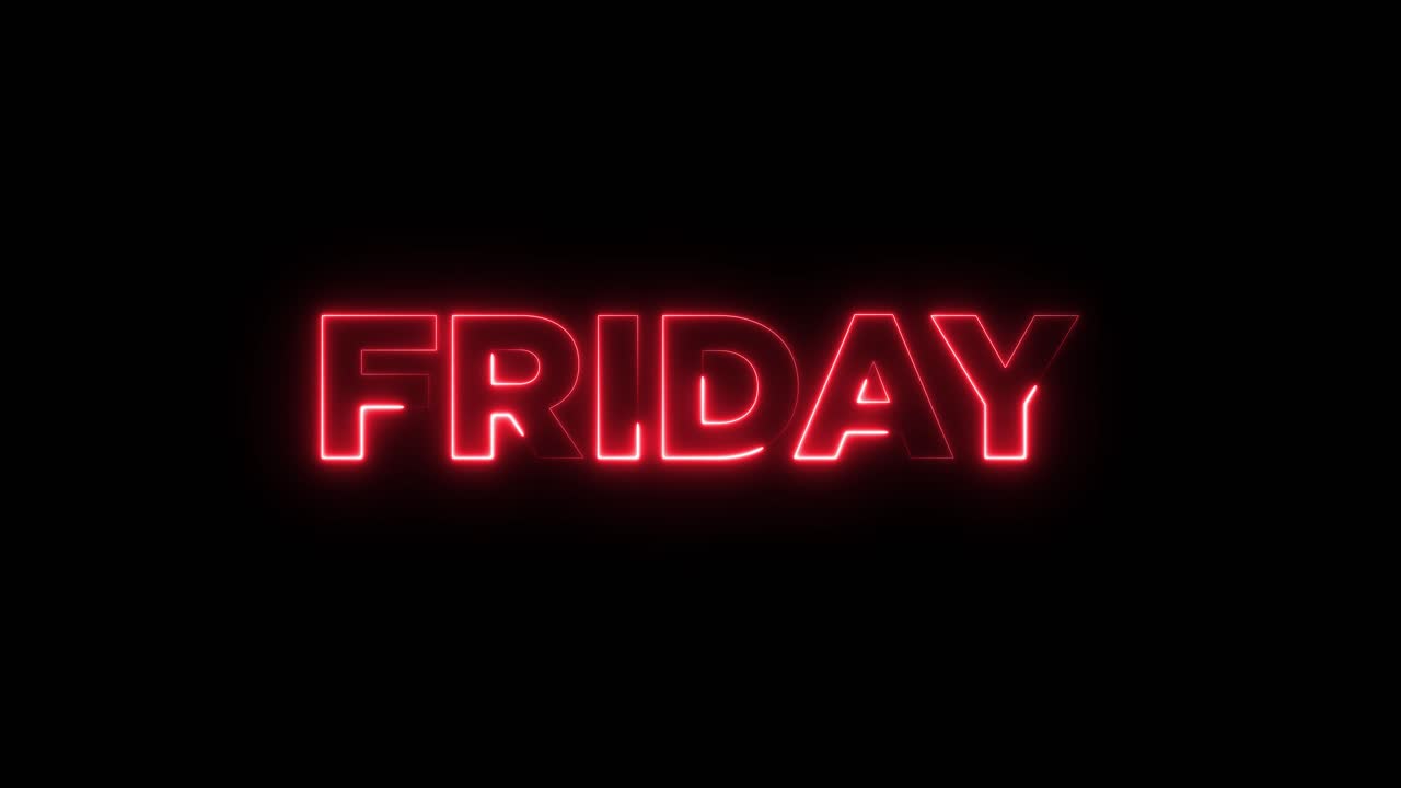 Friday neon sign