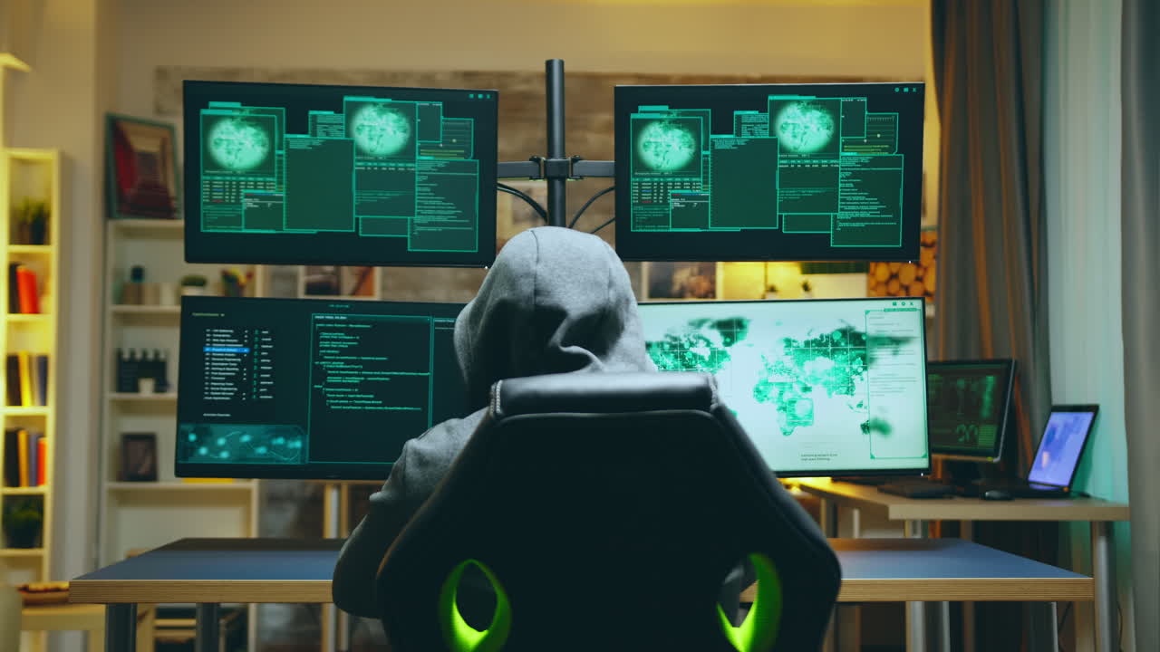 Access denied for dangerous hacker during a cyber attack