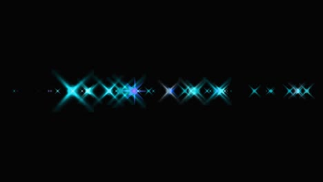 animación de partículas de estrellas brillantes gráficos de movimiento