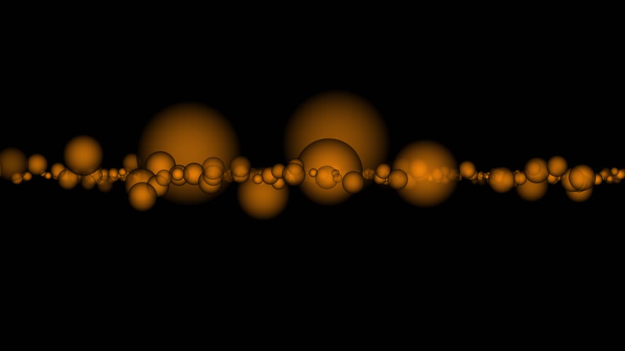 비디오 오버레이용 애니메이션 수평 황금 부동 원