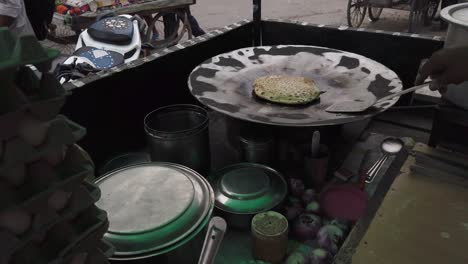 making of traditional and real indian street food