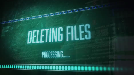 animación de texto y procesamiento de datos a través de servidores informáticos