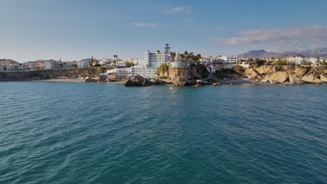 tourist spaces in the town of nerja, malaga
