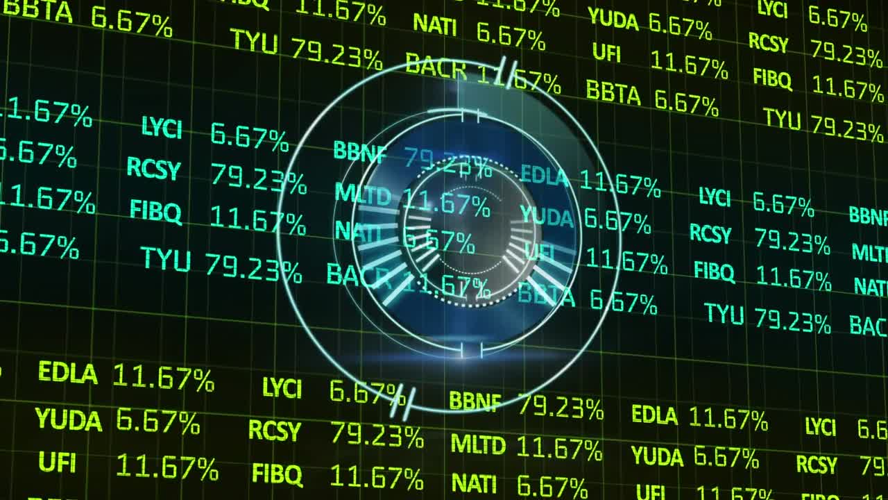 데이터 처리에 대한 범위 스캐닝의 애니메이션