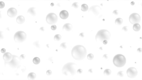 abstract grey balls on white background video clip