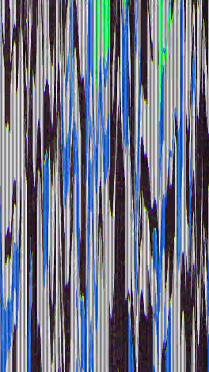 Dynamic Abstract Digital Glitch Effect with Shifting Colors