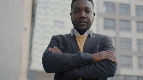 businessman portrait in urban setting