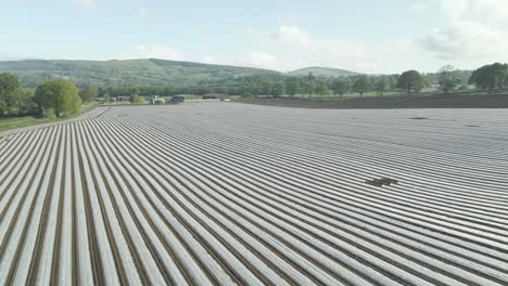 Pest-control-cover-wrapped-up-symmetrically-at-Wexford-Ireland-aerial