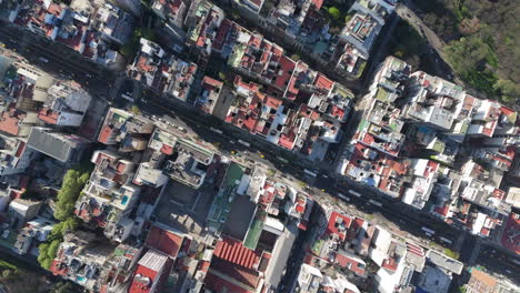 aerial view of a dense city