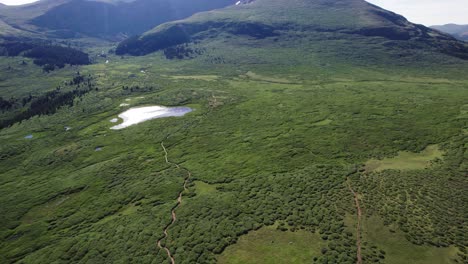 Aerial-Drone-Shot-of-Mount-Bierstadt,-Colorado