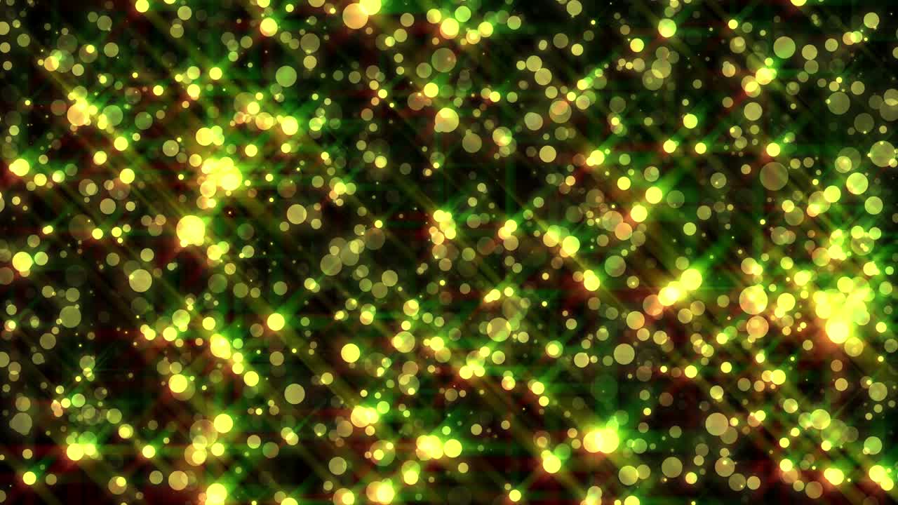 las partículas bokeh brillantes de 4k. superposición en bucle