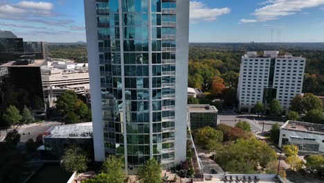 luxury condo apartment building with pool