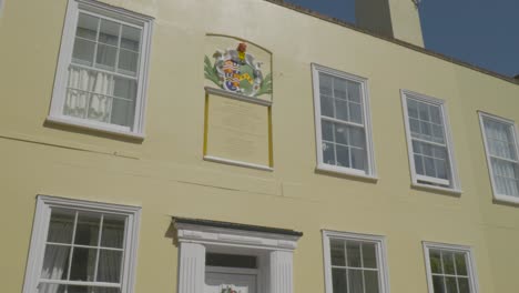 facade of the school house at the kings quay street, harwich, essex, england