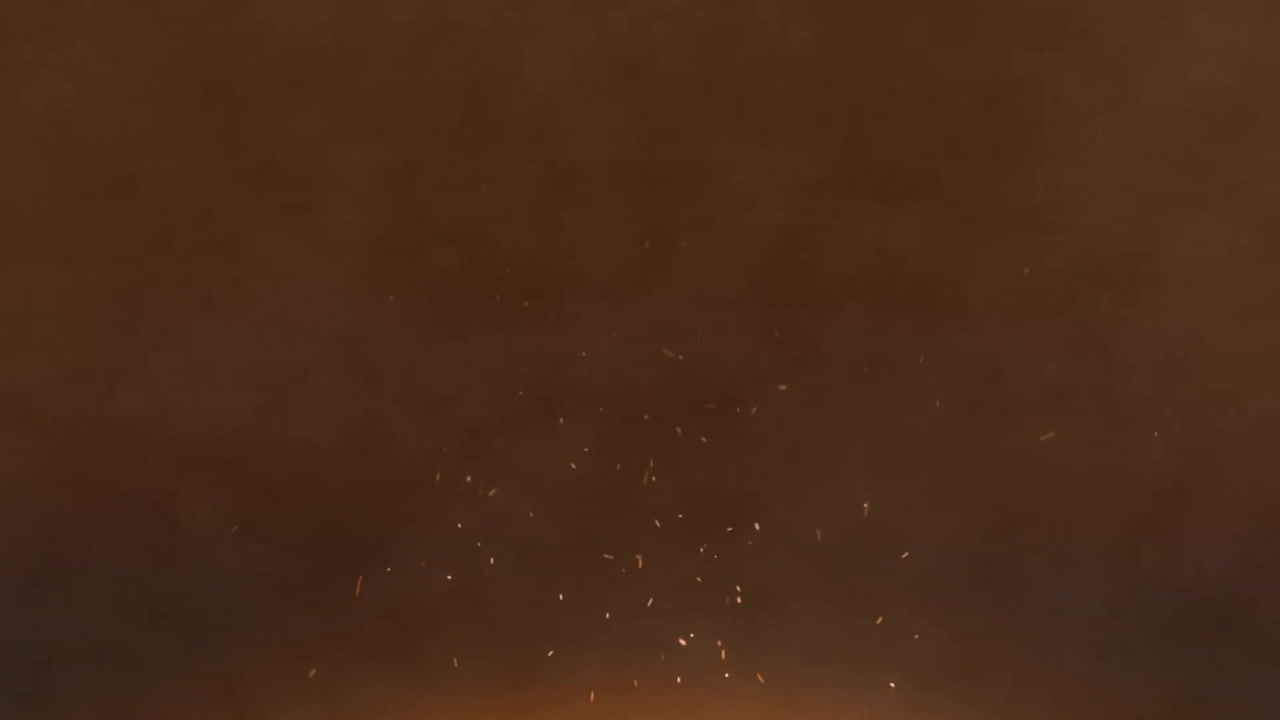 Animation of glowing light spots over dark background