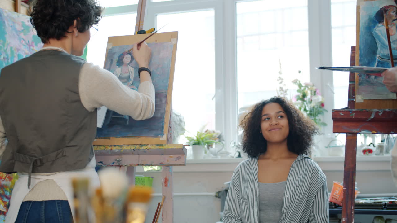 Art Class: Portrait Painting Session