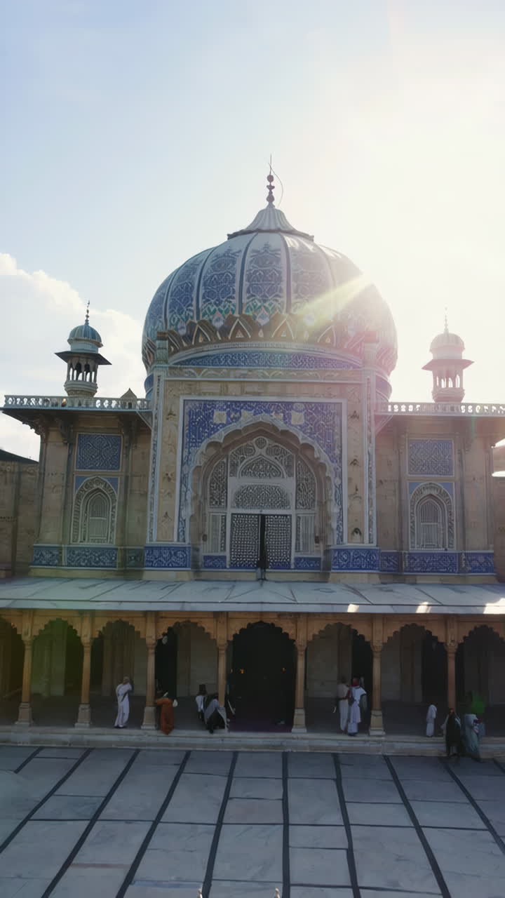 Historical Islamic Architecture and Vibrant Stained Glass Windows