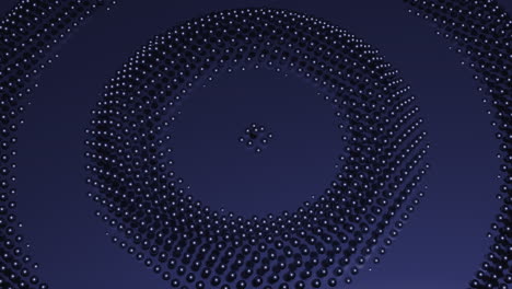 abstract circular pattern of spheres